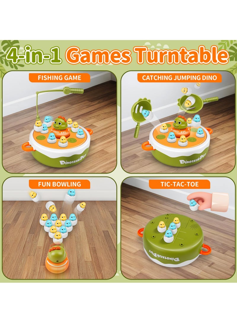 Aideli Dinosaur Board Game Set for Kids, Magnetic Fishing & Bounce Catch Family Games - Fun Toys for Children Ages 3-6 - Image 4