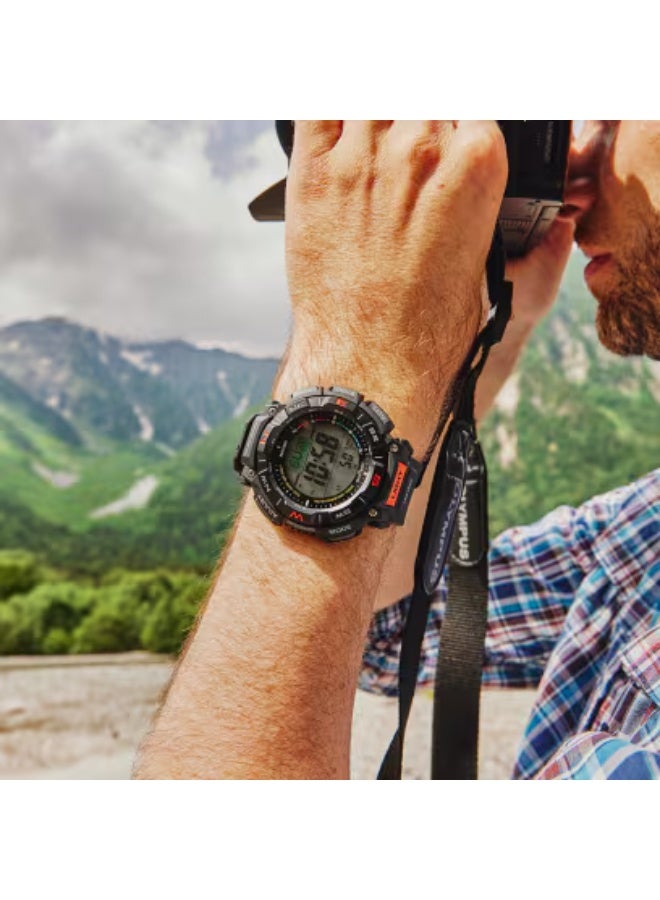 CASIO Men's Resin Digital Watch PRG-340-1DR - 51.7 mm - Image 5