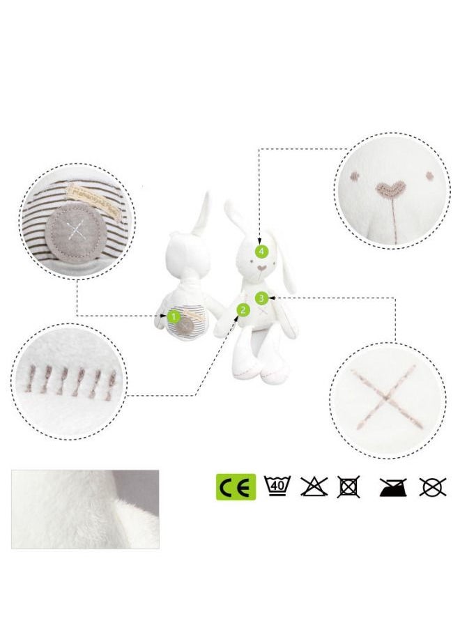 bbsky Soft Long Ears Rabbit Cute Soft Plush Toy For Kids Durable And Sturdy Lightweight  - Image 3