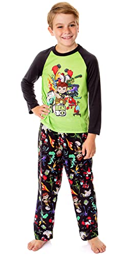 INTIMO Ben 10 Boys' Cartoon TV Series Omnitrix Characters Aliens Sleep Pajama Set (4/5) Multicolored - Image 1