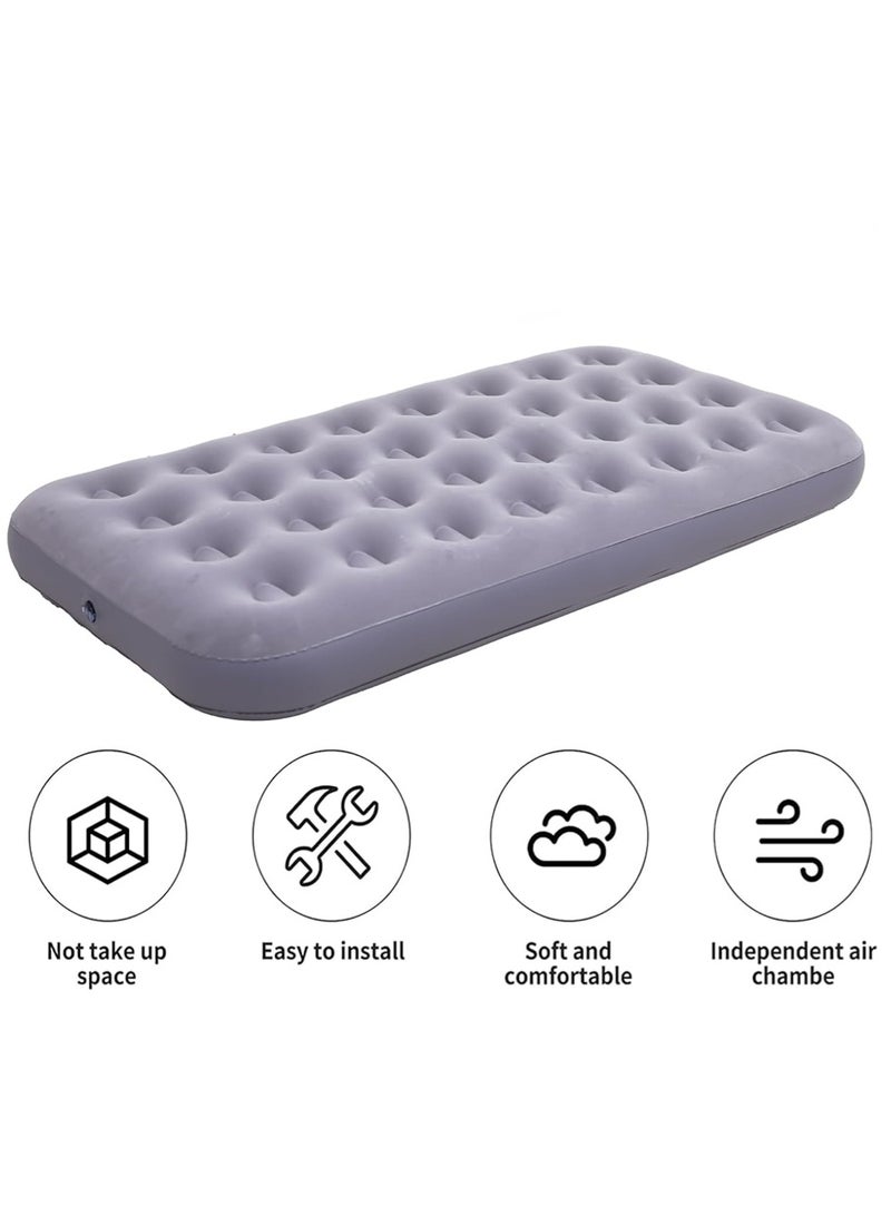Leon Home 188*95*22cm thickened inflatable mattress for lunch break fitness | fast inflatable mattress for camping | with foot pump + repair kit - Image 2