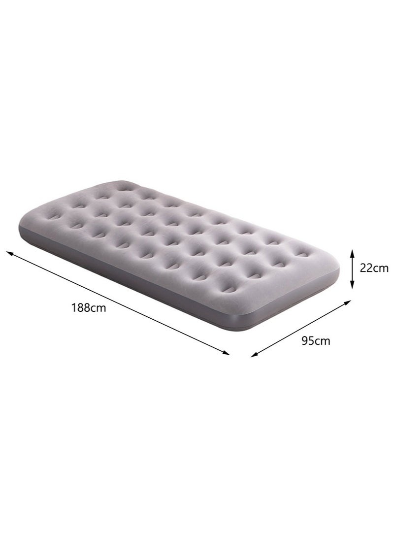 Leon Home 188*95*22cm thickened inflatable mattress for lunch break fitness | fast inflatable mattress for camping | with foot pump + repair kit - Image 4