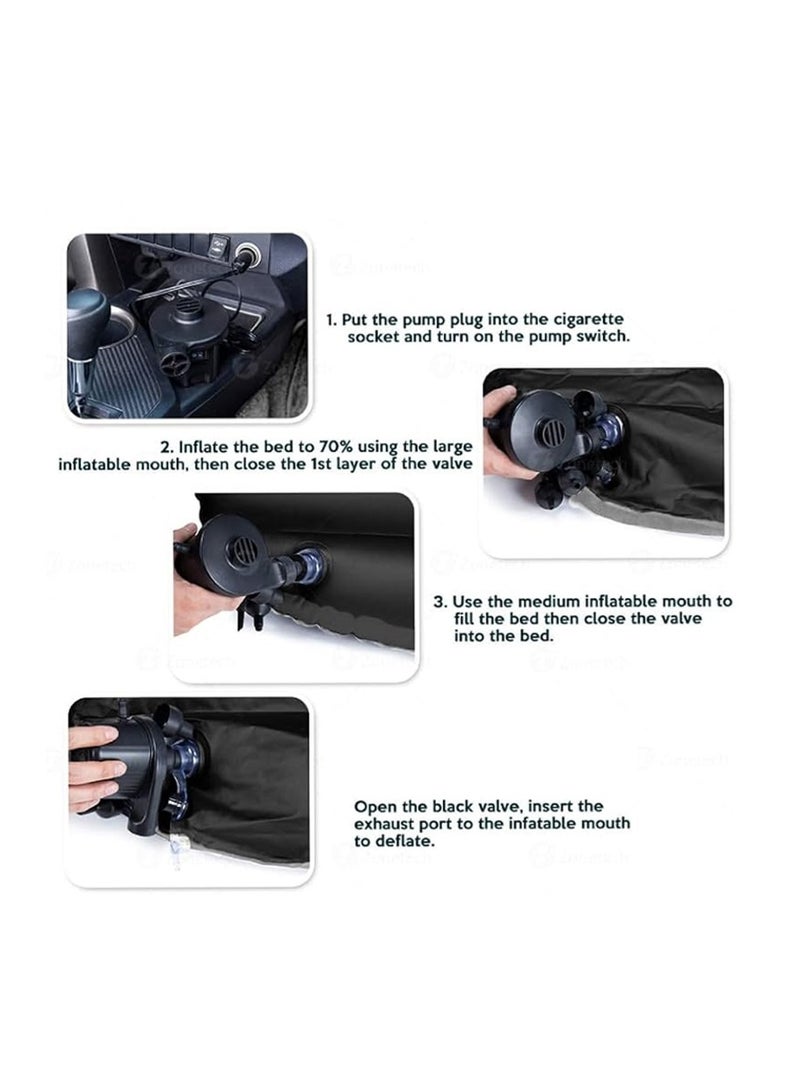 Leon Home 188*95*22cm thickened inflatable mattress for lunch break fitness | fast inflatable mattress for camping | with foot pump + repair kit - Image 5