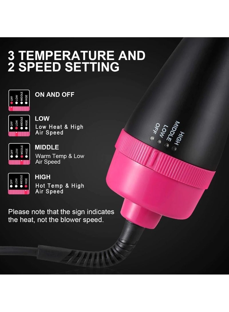 One Step Professional One Step Hair Dryer Brush Smoothing Device 2 in 1 Hair Straightener and Hair Straightener in One Salon Electric Hot Air Curling Iron - Image 3
