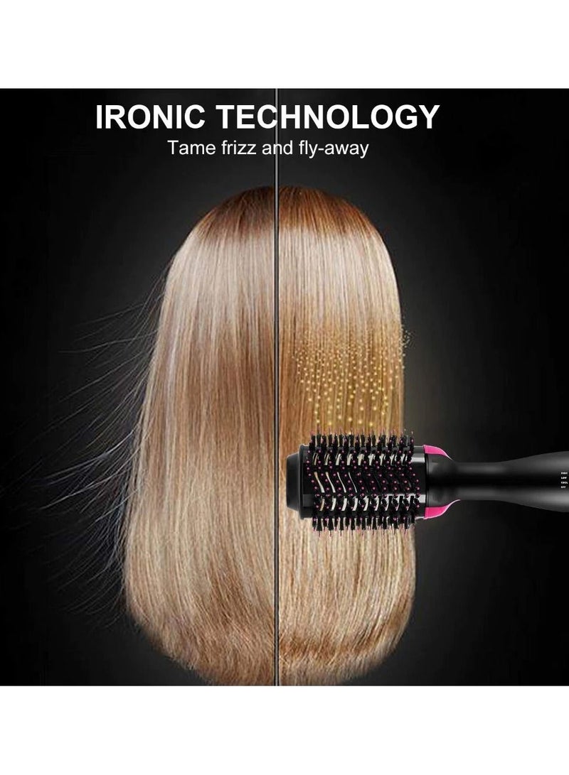One Step Professional One Step Hair Dryer Brush Smoothing Device 2 in 1 Hair Straightener and Hair Straightener in One Salon Electric Hot Air Curling Iron - Image 4