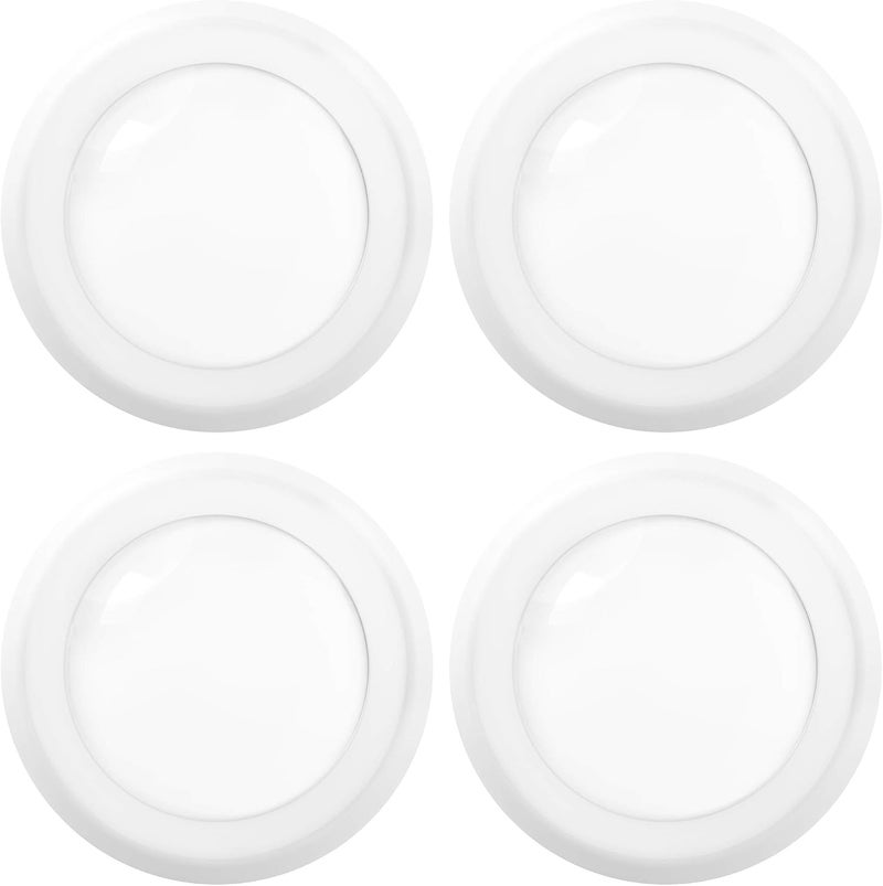 Sunco Lighting 5/6” LED Disk Lights Flush Mount Ceiling Light Fixture, 4000K Cool White, 15W, 1050LM, Dimmable, 4 Pack - Image 1