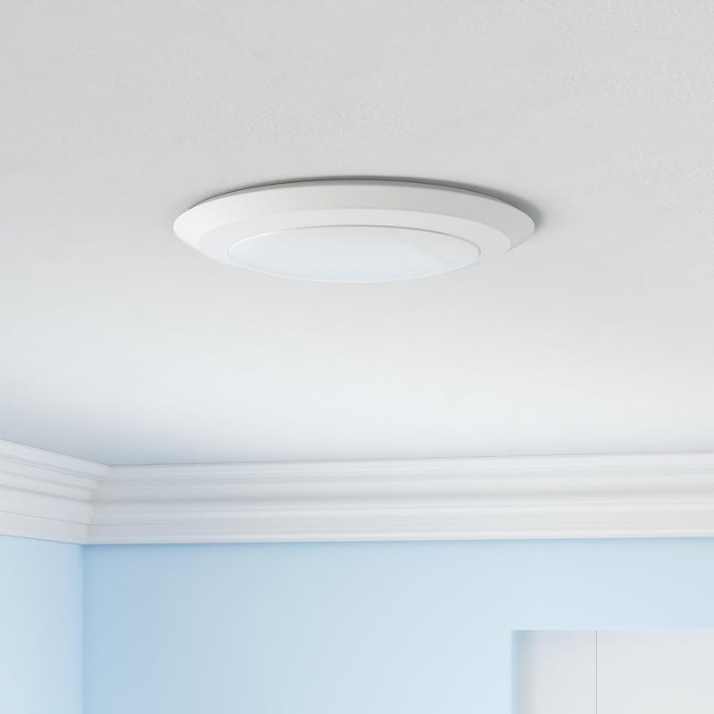 Sunco Lighting 5/6” LED Disk Lights Flush Mount Ceiling Light Fixture, 4000K Cool White, 15W, 1050LM, Dimmable, 4 Pack - Image 2