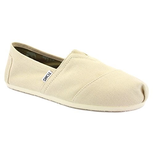 TOMS Women's Espadrilles, White Natural Canvas, 38 - Image 1