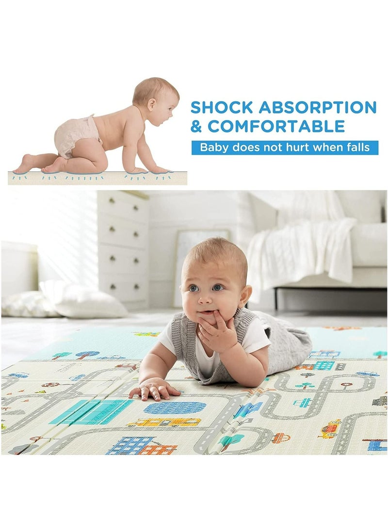 Arabest Baby Play Mat Floor Mat Foam Playmat, Crawling Mat for Floor,Non-Toxic Large Foldable Waterproof Crawling Mat for Kids,Baby Play Mat for Floor Play, Extra Thick  - Image 3