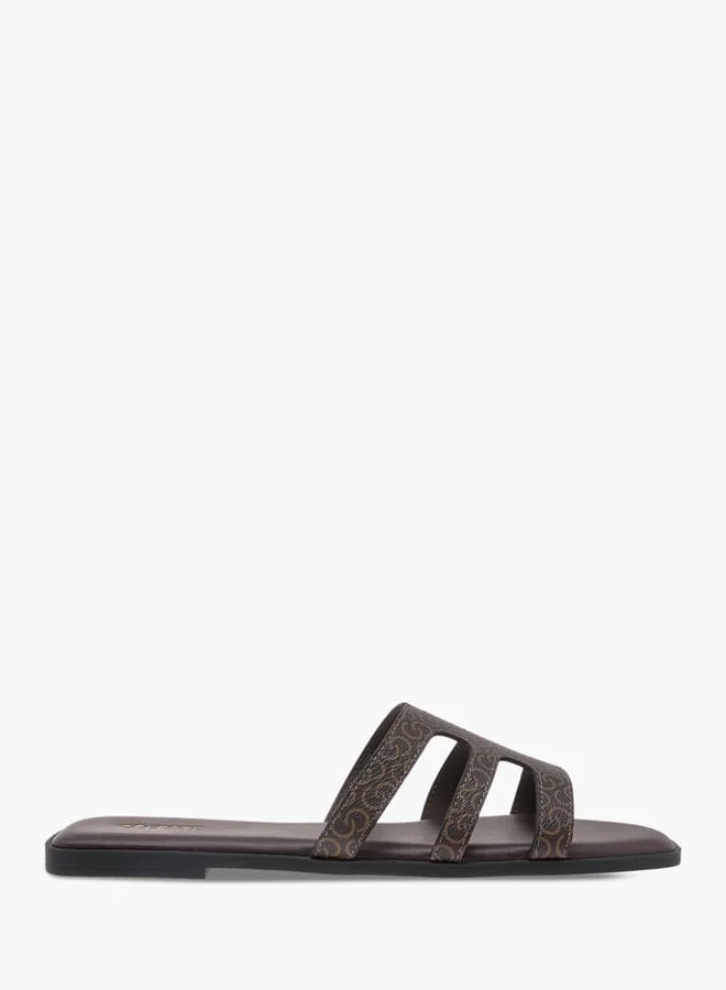 Celeste Women's Solid Slip-On Flat Sandals