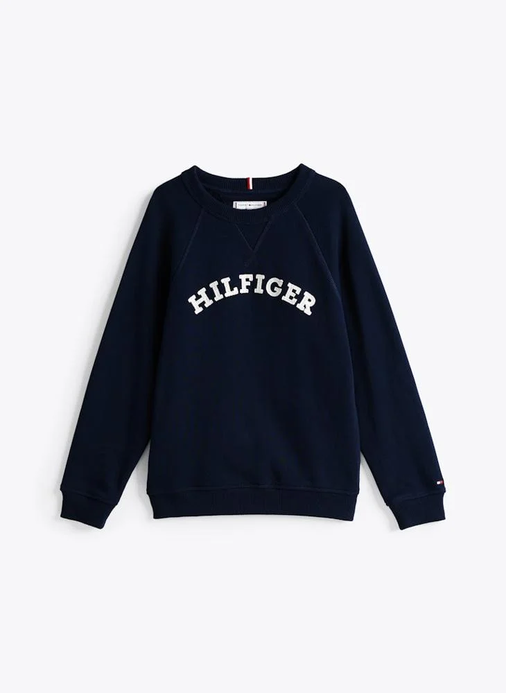 تومي هيلفيغر Youth Monotype Sweatshirt