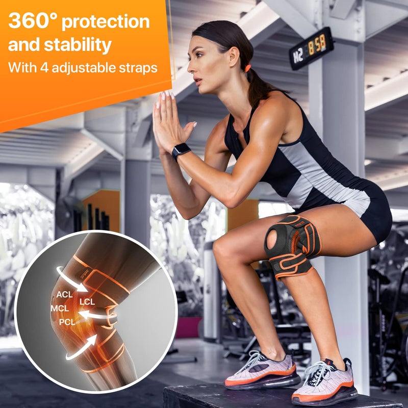 DR. BRACE ELITE Knee Brace with Side Stabilizers & Patella Gel Pads for Maximum Knee Pain Support and fast recovery for men and women-Please Check How To Size Video (Mars, Medium) - Image 5