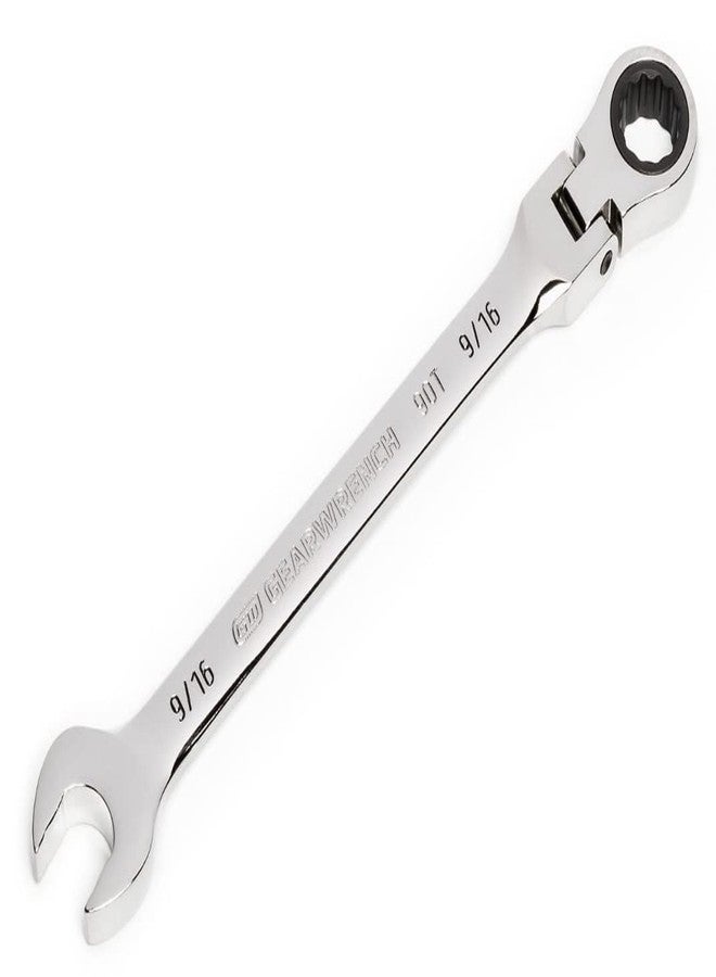GEARWRENCH 9/16" 4 Degree Swing Arch 12 Point Flex Head Ratcheting Combination Wrench - 86746 - Image 3