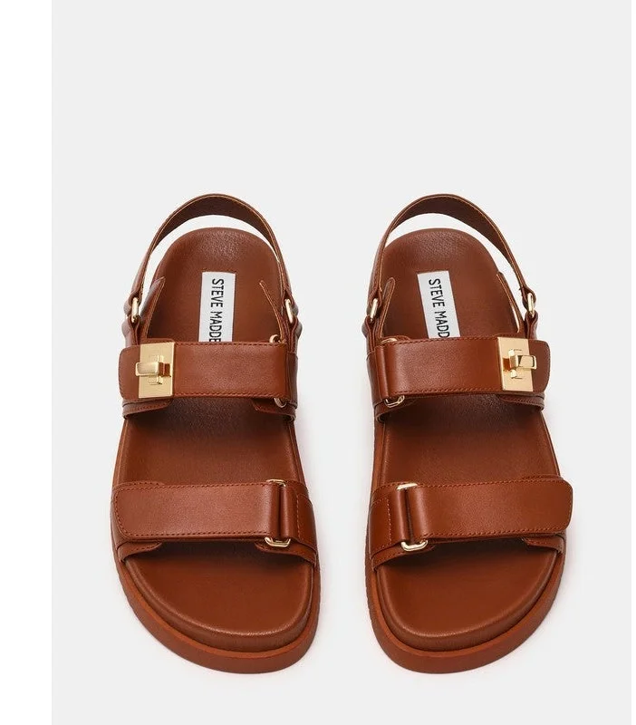 ستيف مادن Mona Cog Bronze Women's Flat Sandals