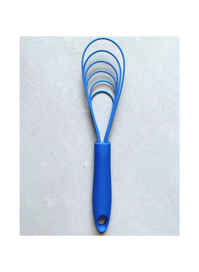 Direct Silicone Multi-line Egg Mixer Plastic Handle Egg Beater-Colour:Blue - Image 1
