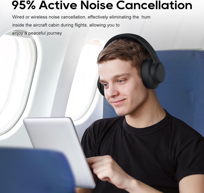 Srhythm NiceComfort 15 (2 Gen) Hybrid Noise Cancelling Wireless Headphones,Bluetooth 6.0,with Low Latency,Spatial Audio,ENC,120Hrs - Image 2