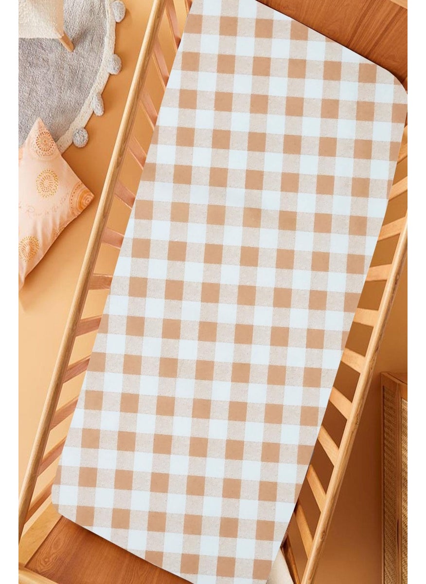 Cotenconcept Ranforce Fabric Elastic 100% Cotton Silky Baby Bedsheet  - Image 3