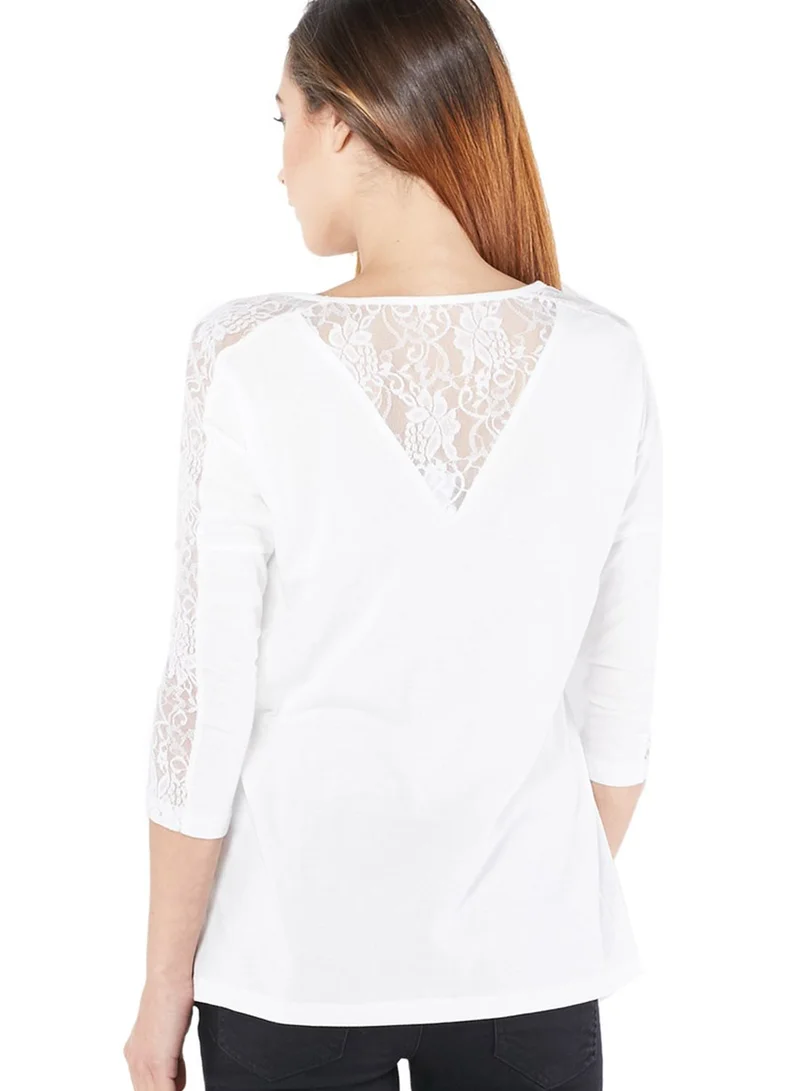 VERO MODA Pure Detailed Lace Top