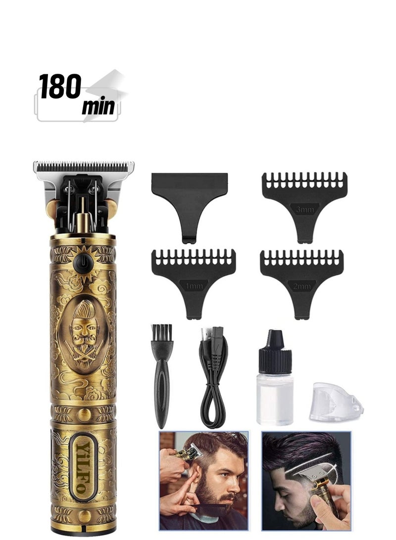 Hair Clippers Men,Beard Trimmer Men with Combs,Professional Rechargeable Precision Sharp T-Blade Grooming Kits - Image 1