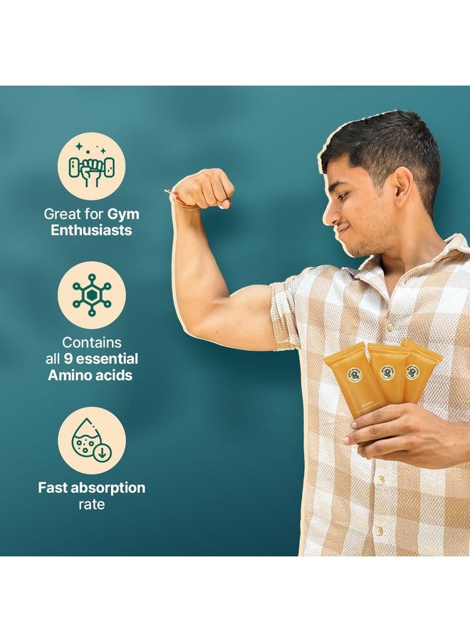 GREEN PROTEIN بروتين أخضر رياضي نباتي معزول من بروتين البازلاء، 25 جرام بروتين، 5 جرام BCAA لكل حصة، بدون سكر مضاف | خالي من الصويا، خالي من الألبان، خالي من الجلوتين، خالي من مسببات الحساسية، نكهة مانجو، كيس قائم (1 كجم) - Image 4