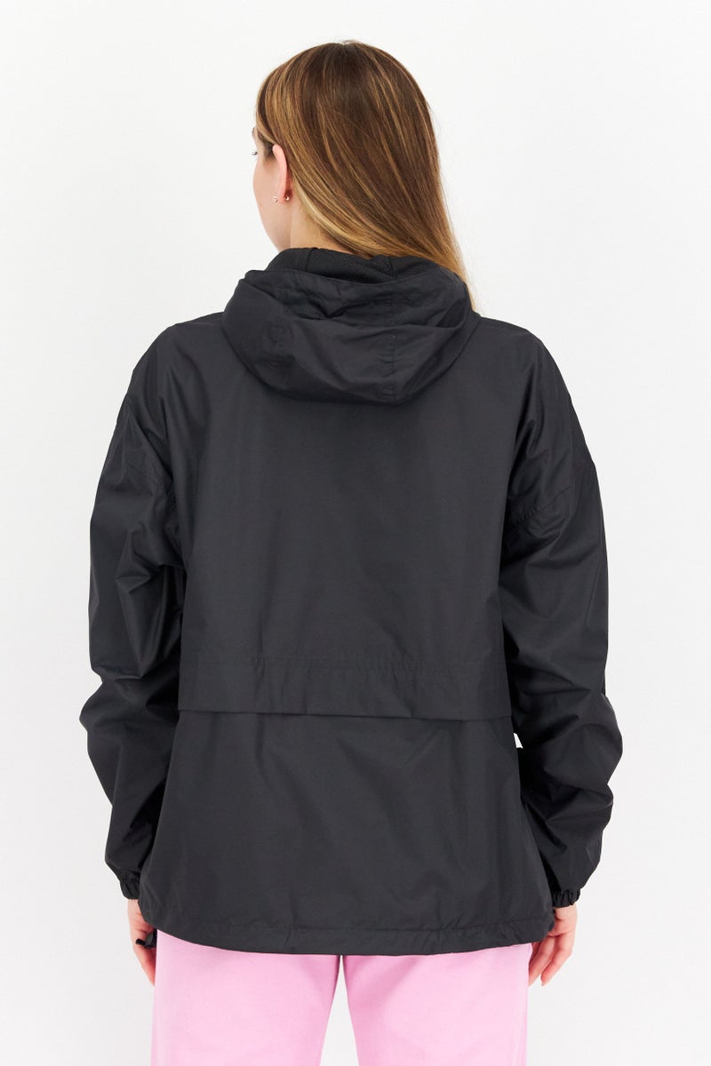 Tchibo جاكيت مطر نسائي سادة، أسود - Image 2