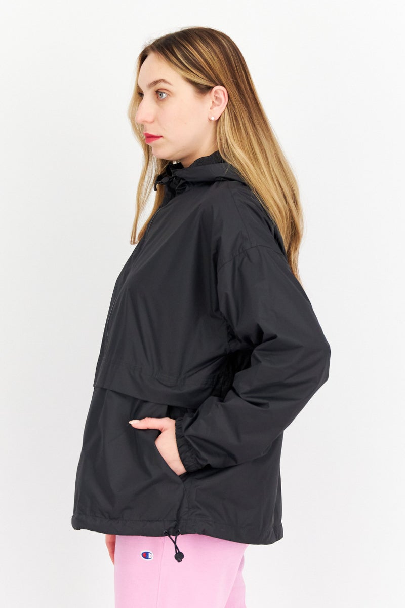 Tchibo جاكيت مطر نسائي سادة، أسود - Image 3