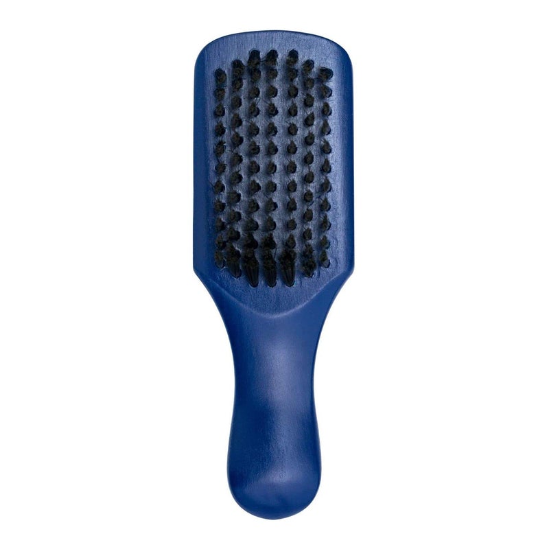 JOHNNY B. Professional Compact Barber Brush, Soft Nylon Bristles (Blue) - Image 1