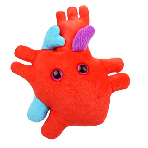 Giant Microbes GIANTmicrobes Heart Plush, Heart Stuffed Animal, Heart Transplant Gifts, Heart Toy, Anatomical Heart Gifts, Cardiologist Gifts, Cardiology Gifts, Open Heart Surgery Gifts, Heart Attack Survivor Gifts - Image 1