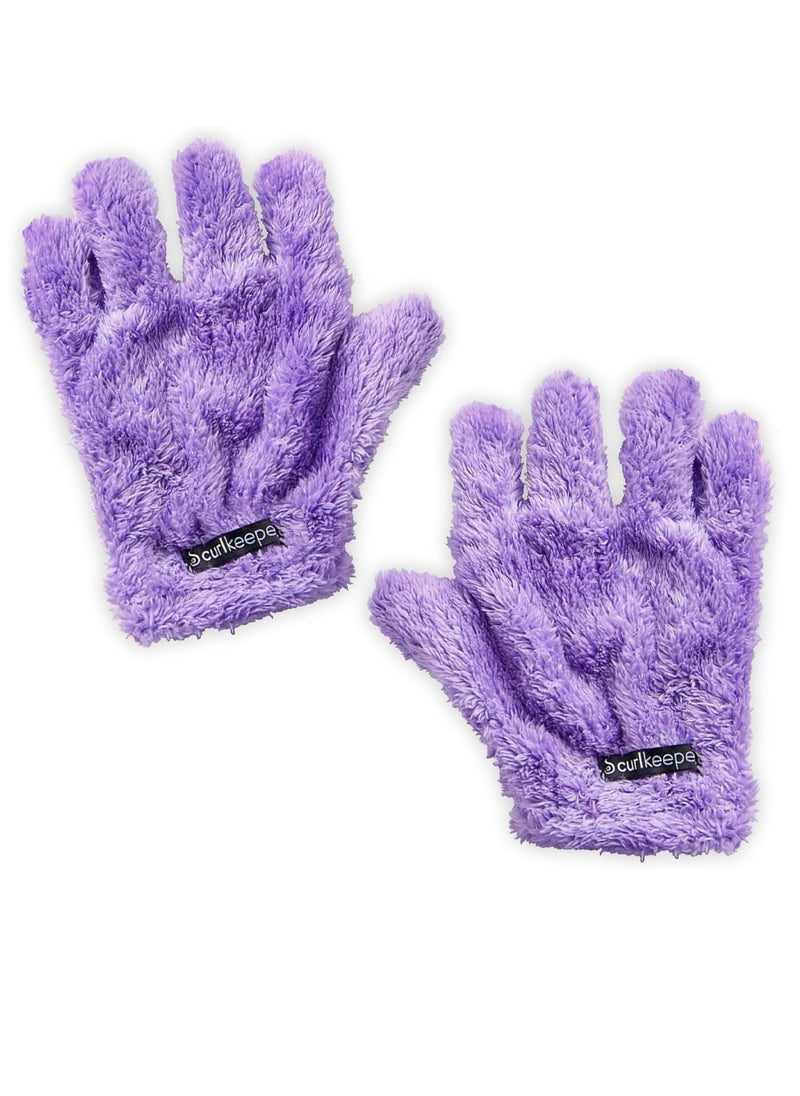 Curl Keeper Curl Keeper Quick Dry Styling Gloves for Curly Hair - Lightweight & Super Absorbent Microfiber Gloves for Wet Hair - Super Soft Quick Drying Mitten for All Hair Types - Frizz Free Hair Towel Gloves  - Image 1