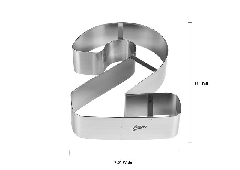 Ateco Extra Large Number 2 Cake Cutter - Image 2