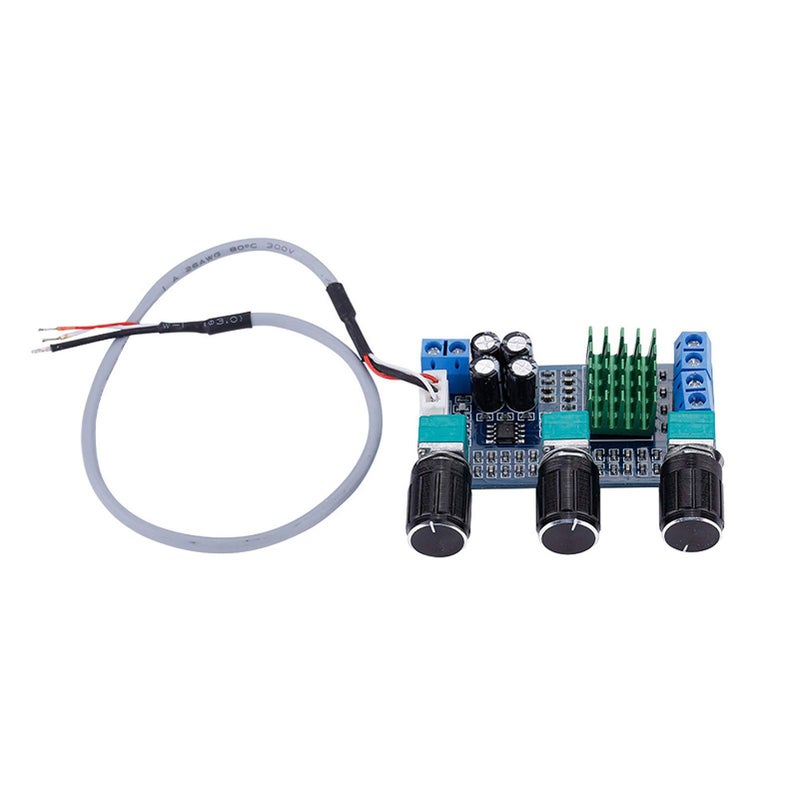 لوحة مكبر صوت رقمي ثنائي القنوات 80 واط DC 12V 24V مع تحكم قابل للتعديل في الباس والتربل ومستوى الصوت - Image 4