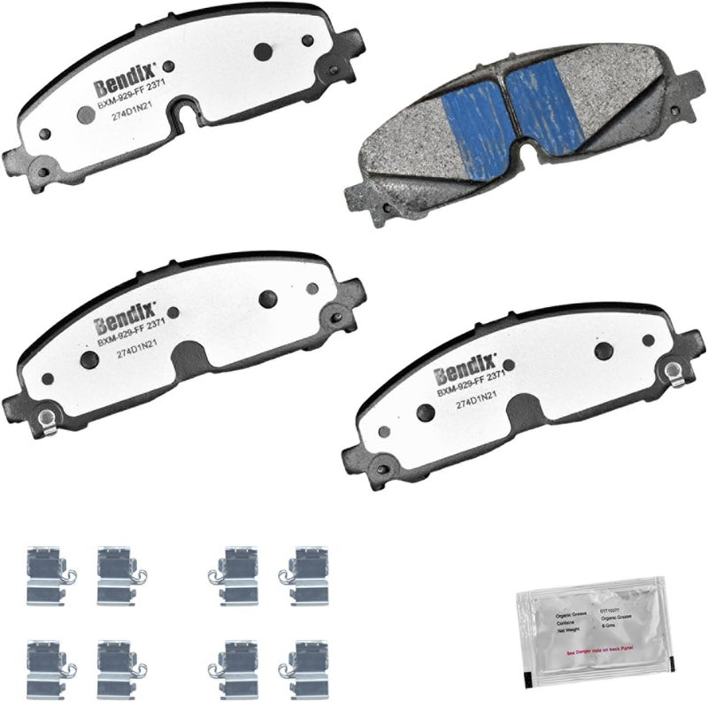 Bendix Fleet Metlok MKD2371FM Semi-Metallic Front Brake Pads for Select Models Buick Enclave,Cadillac XT5,XT6,Chevrolet Blazer,Colorado,Traverse,GMC Acadia,Canyon - Image 1