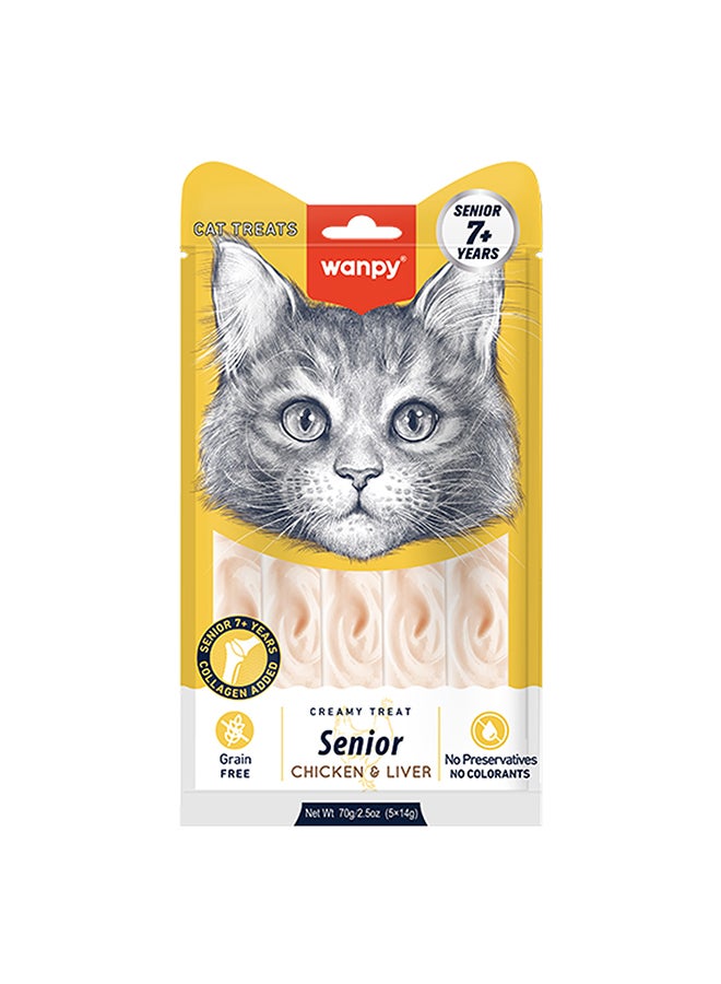 WANPY Creamy Treat For Senior 7+ Chicken & Liver