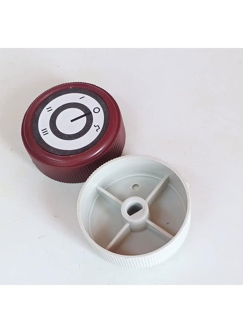 Generic Mixer Grinder Speed Control Knob 2 Pcs Gray Maroon  - Image 2