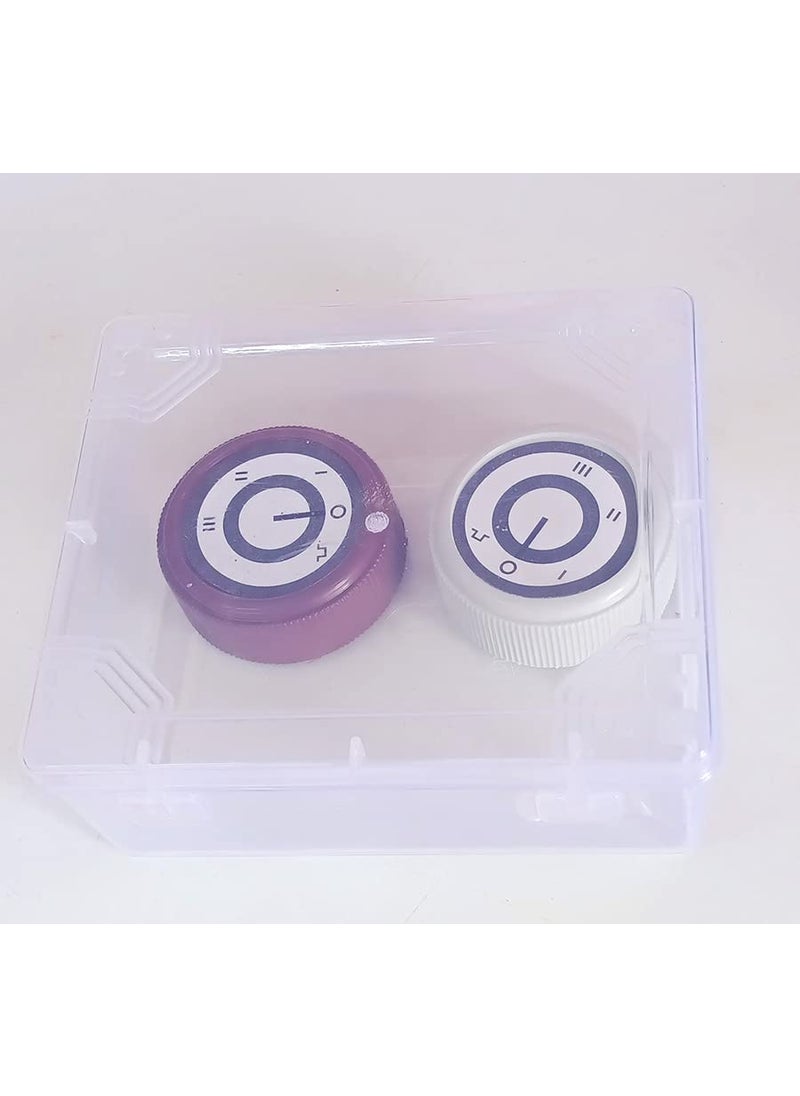 Generic Mixer Grinder Speed Control Knob 2 Pcs Gray Maroon  - Image 4