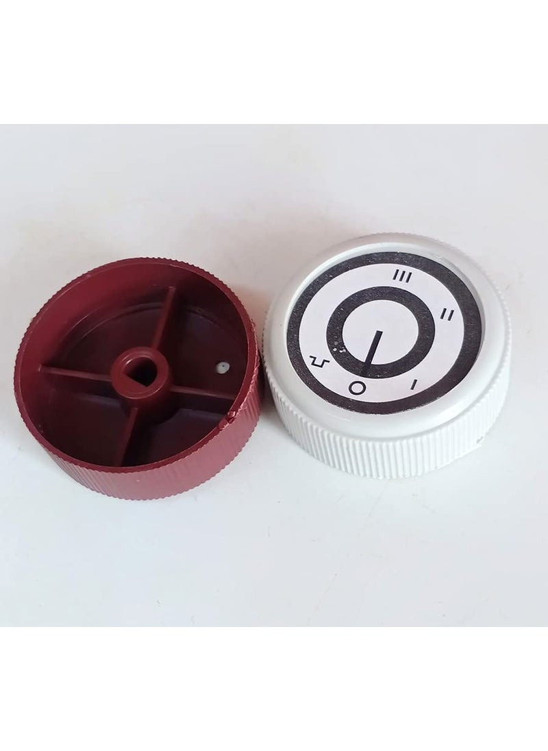 Generic Mixer Grinder Speed Control Knob 2 Pcs Gray Maroon  - Image 1