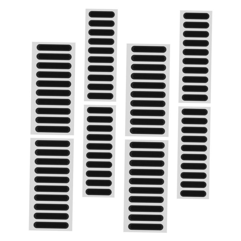 80 Pieces Black Speaker Dust Mesh Stickers Protective Adhesive Covers for Mobile Phone Speakers - Image 2