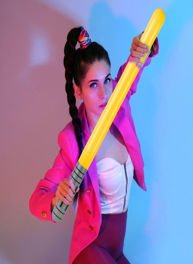 EVERMARKET 4 PCS Inflatable Lightsaber,Blow Up Light Saber Sword Toys Party Bags Stocking Stuffers Star Swords Toys for Wars Themed Party Cosplay Party Favors,4 Colors (Orange) - Image 3