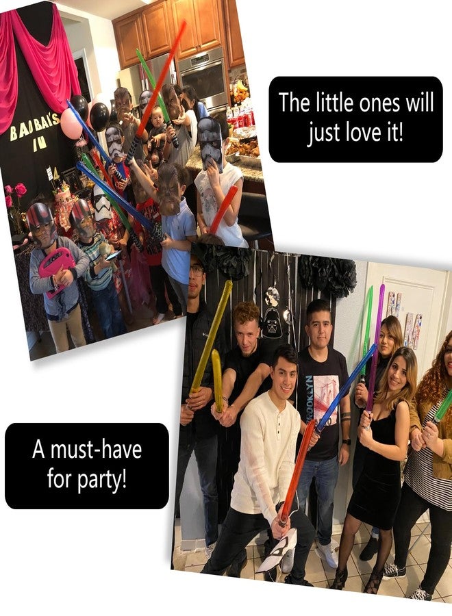 EVERMARKET 4 PCS Inflatable Lightsaber,Blow Up Light Saber Sword Toys Party Bags Stocking Stuffers Star Swords Toys for Wars Themed Party Cosplay Party Favors,4 Colors (Orange) - Image 5