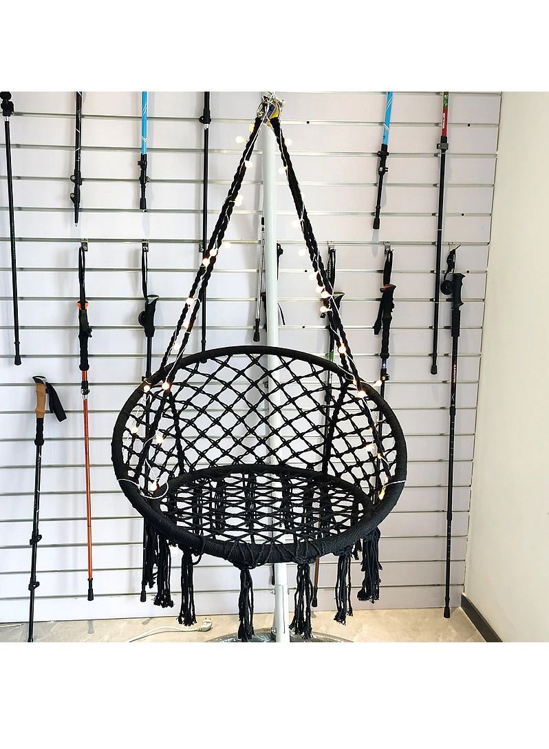 DubaiGallery Hammock Chair, Hanging Chair Hammock with Hanging Tool Kit, Macrame Hanging Chair  - Image 3