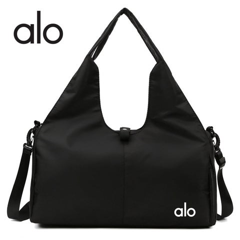 Alo Tote Bag for Women, Large Capacity Shoulder Handbag, Dry and Wet Separation, Wear-Resistant Yoga Tote Bag, Customizable Logo