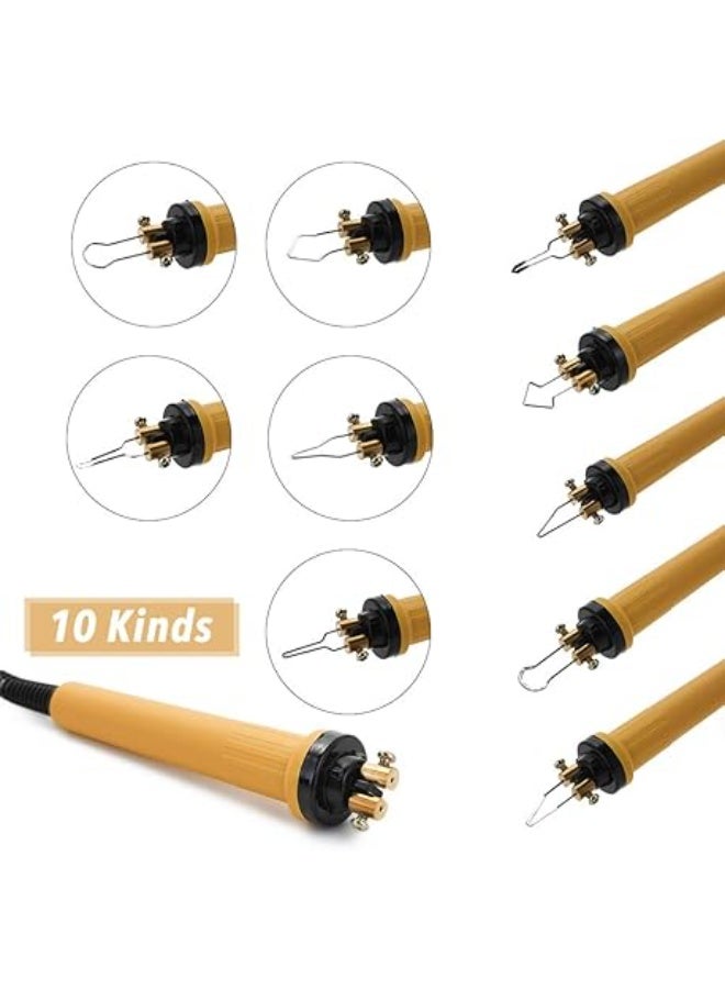 قلم حرق الخشب مع جهاز حرق احترافي – درجة حرارة قابلة للتعديل للأعمال الفنية ونقش القرع مع رأس سلك لحام وعُنصر تسخين سيراميك - Image 3