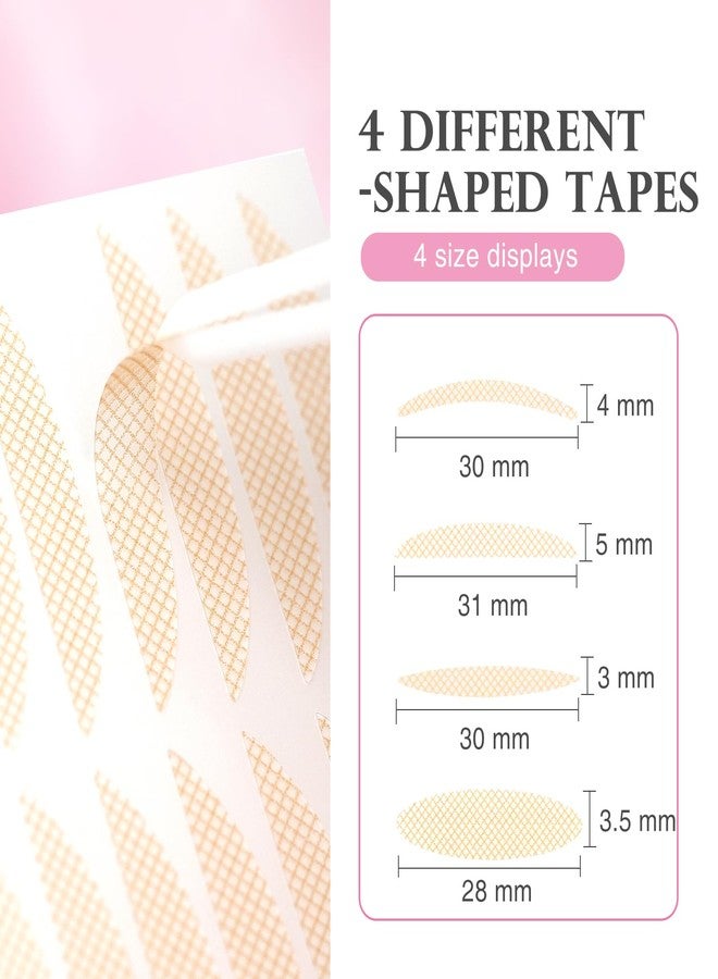 MERETON شرائط رفع الجفن MERETON 810 قطعة، شريط جفن مزدوج غير مرئي للعيون المبطنة، مقاوم للماء، يدوم طويلاً، رفع فوري للعين بدون جراحة للعيون المبطنة، المتدلية، غير المتساوية، أحادية الجفن - Image 5