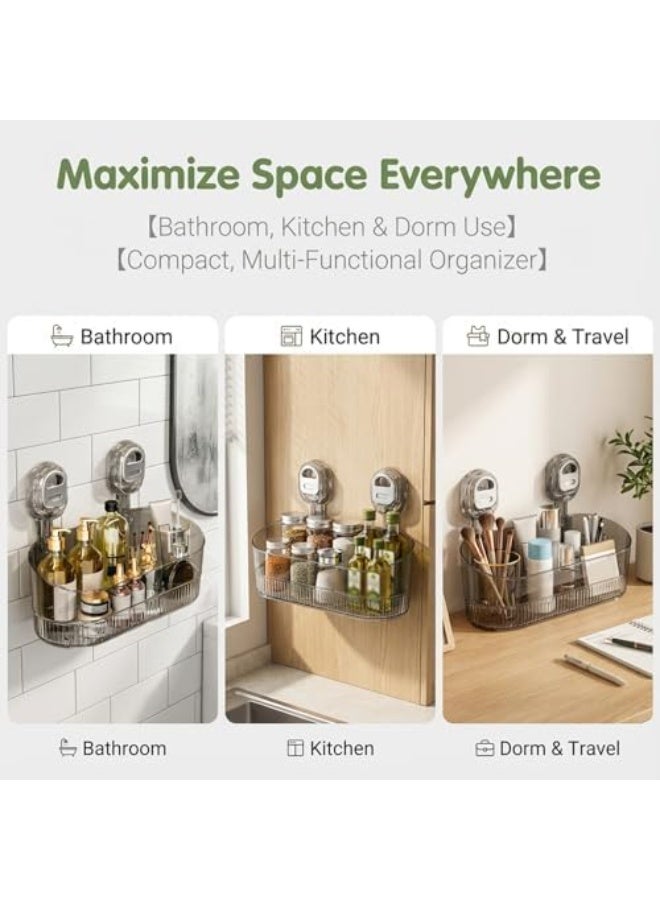 No-Drill Bathroom Suction Storage Box – Large Capacity  Strong Load-Bearing (2PCS-C) - Image 5