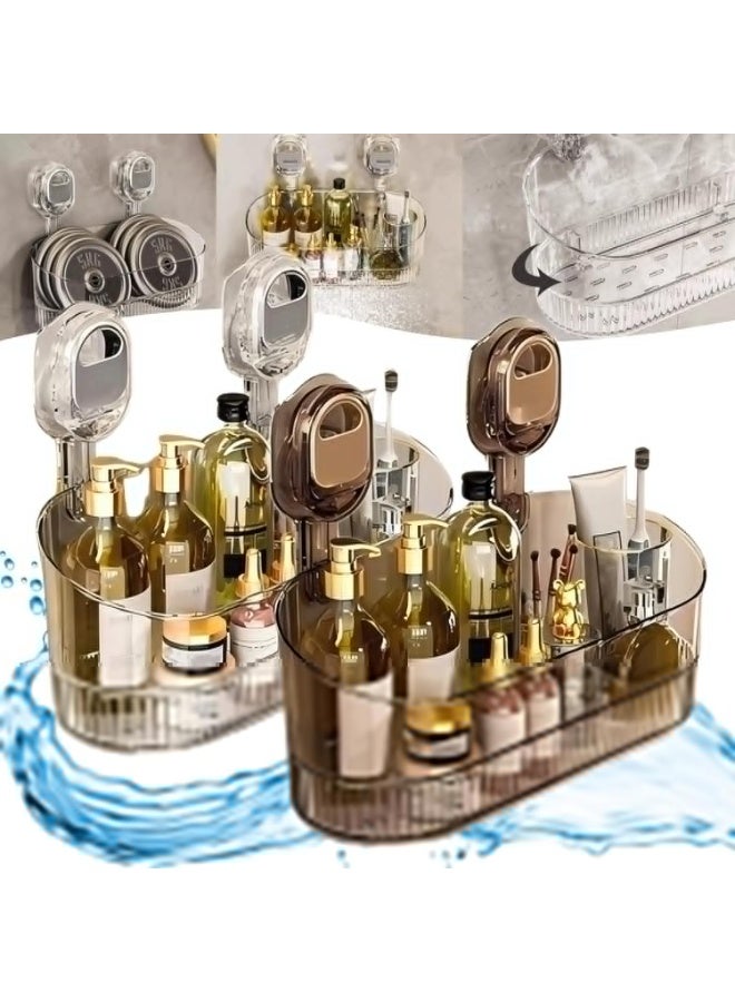 No-Drill Bathroom Suction Storage Box – Large Capacity  Strong Load-Bearing (2PCS-C) - Image 1