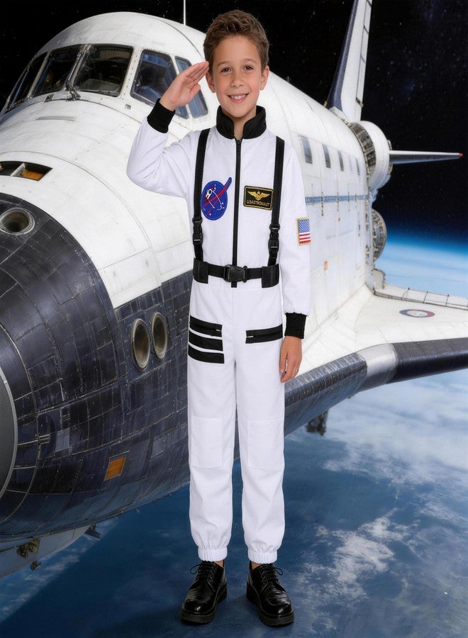 Davsolly Astronaut Costume for Kids Space Jumpsuit Outfit for Boys’ Career Day Dress Up Cosplay - Image 3