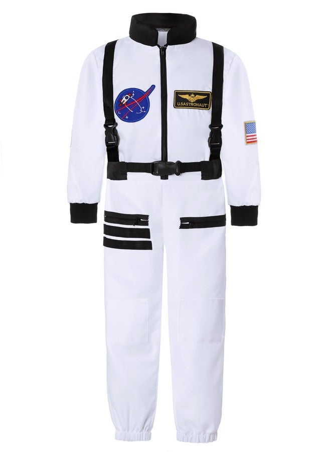 Davsolly Astronaut Costume for Kids Space Jumpsuit Outfit for Boys’ Career Day Dress Up Cosplay - Image 2