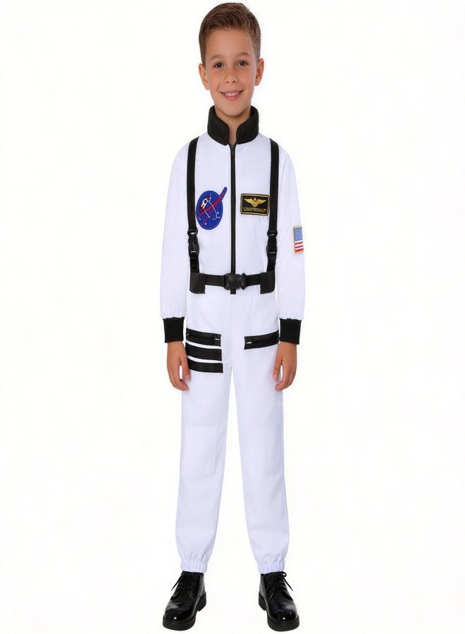 Davsolly Astronaut Costume for Kids Space Jumpsuit Outfit for Boys’ Career Day Dress Up Cosplay - Image 1