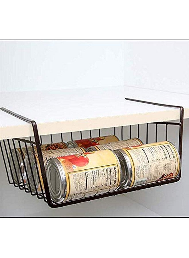 Go Hooked 12 Inch Under shelf Basket | Under Cabinet Storage Organizer | 1 Pc Black | Space Saving, Versatile, Heavy Duty, Sleek, Sturdy, Efficient, Compact and Durable Basket - Image 4