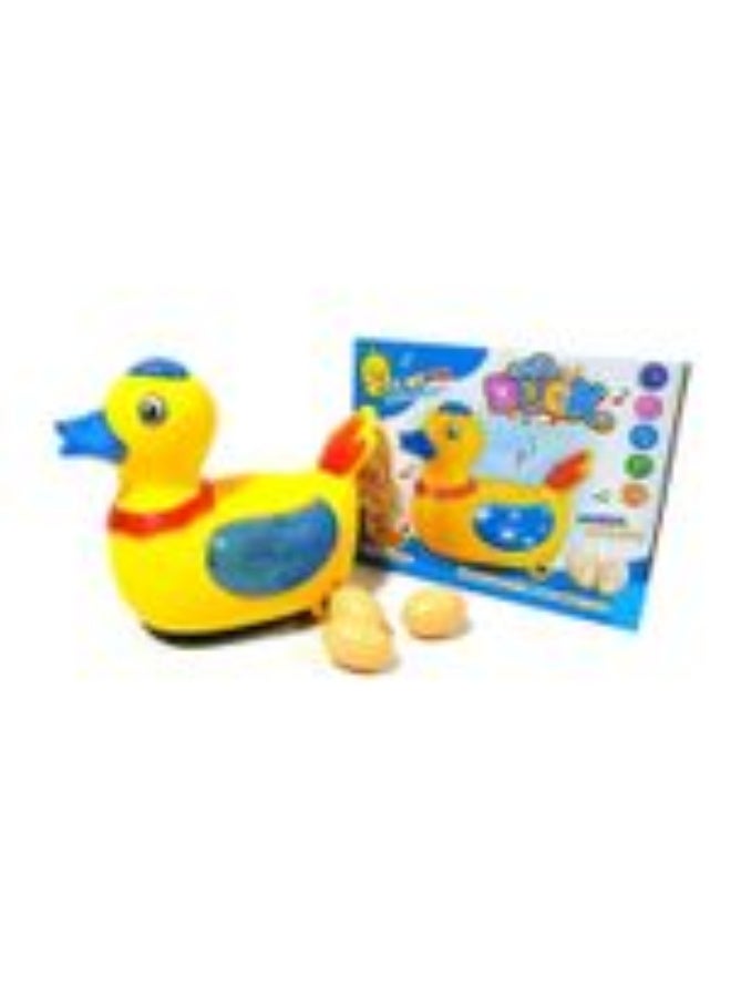 Musical Yellow Duck Toy for Kids, Set of 3 Eggs, for Children Over 3 Years Old - Image 1